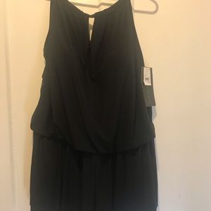 Black romper style bathing suit